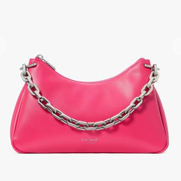 Kate Spade Grace Chain Shoulder Bag Rosehip Pink - Picture 12 of 16